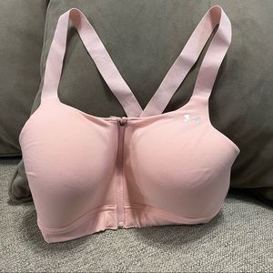 Under Armour Women's Armour High Impact Zip Sports Bra size 34DD/FITTED